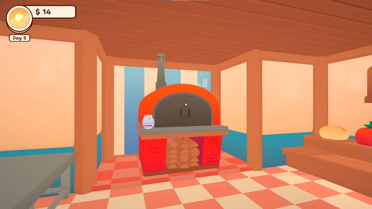 The wood-fired oven