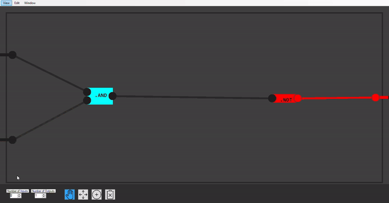 Digital Logic Simulator demo showing gates connected together